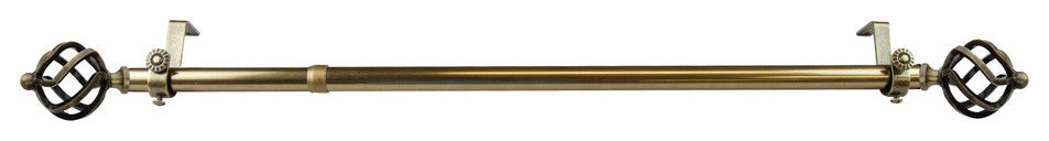 Walter Multi Angle Ceiling Rod 120-170 inch, Antique Brass, One Sided