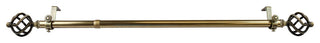 Walter Multi Angle Ceiling Rod 120-170 inch, Antique Brass, One Sided
