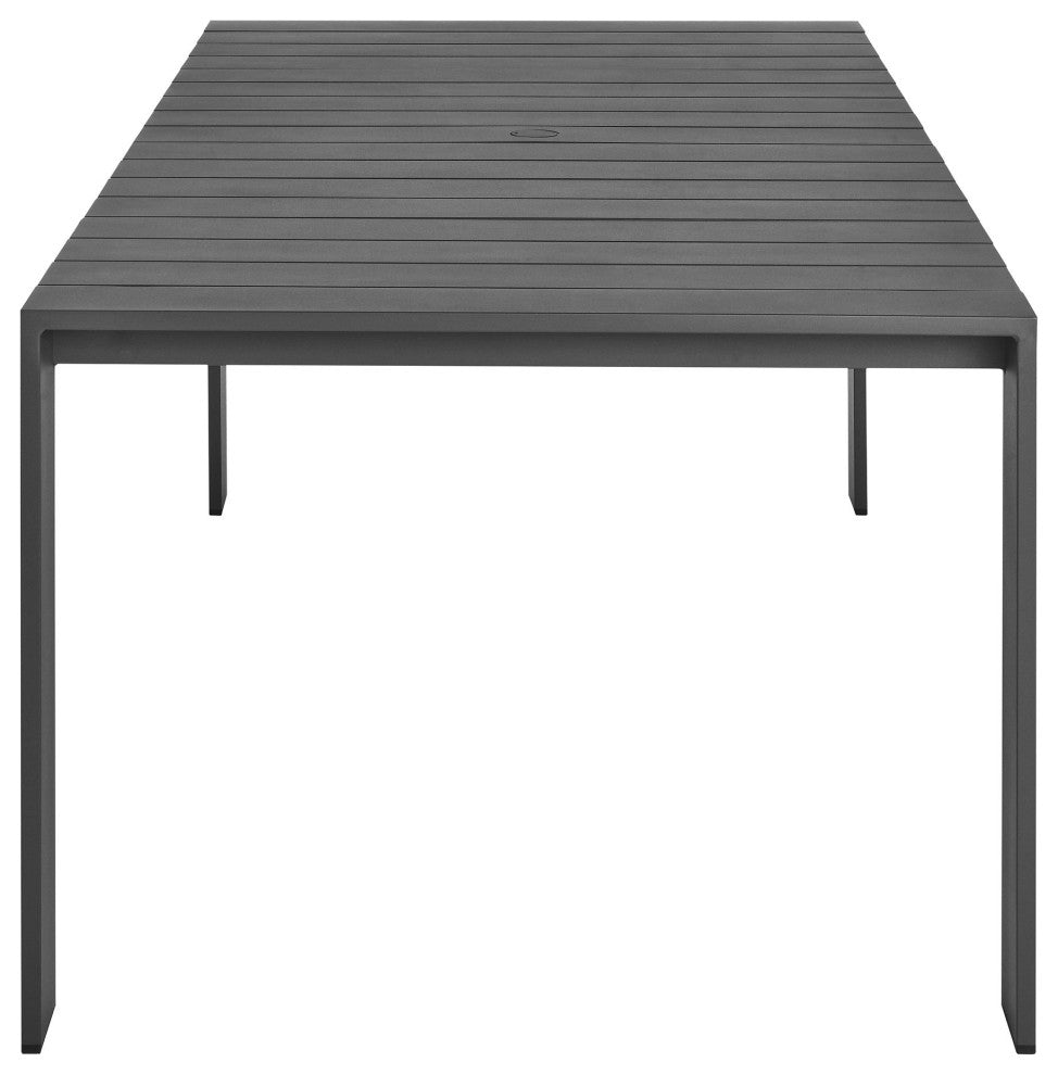 Tahoe 9-Piece Aluminum Dining Set, Gray Charcoal