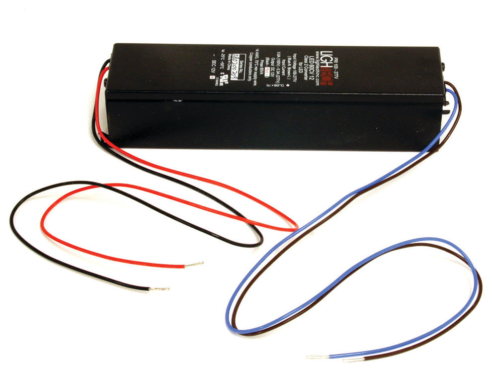 AMERICAN LIGHTING LED-DR60-12 Hardwire Power Supply, 12 Volt DC, 1-60 Watts