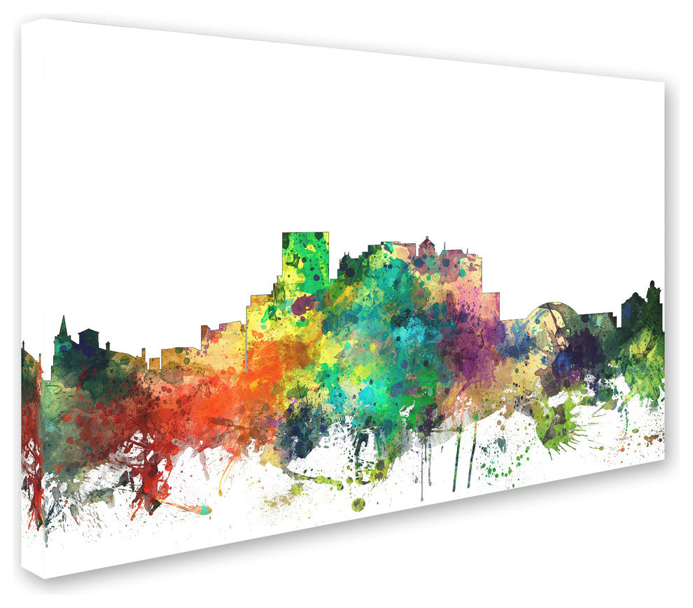 Marlene Watson 'El Paso Texas Skyline SP' Canvas Art, 24"x16"