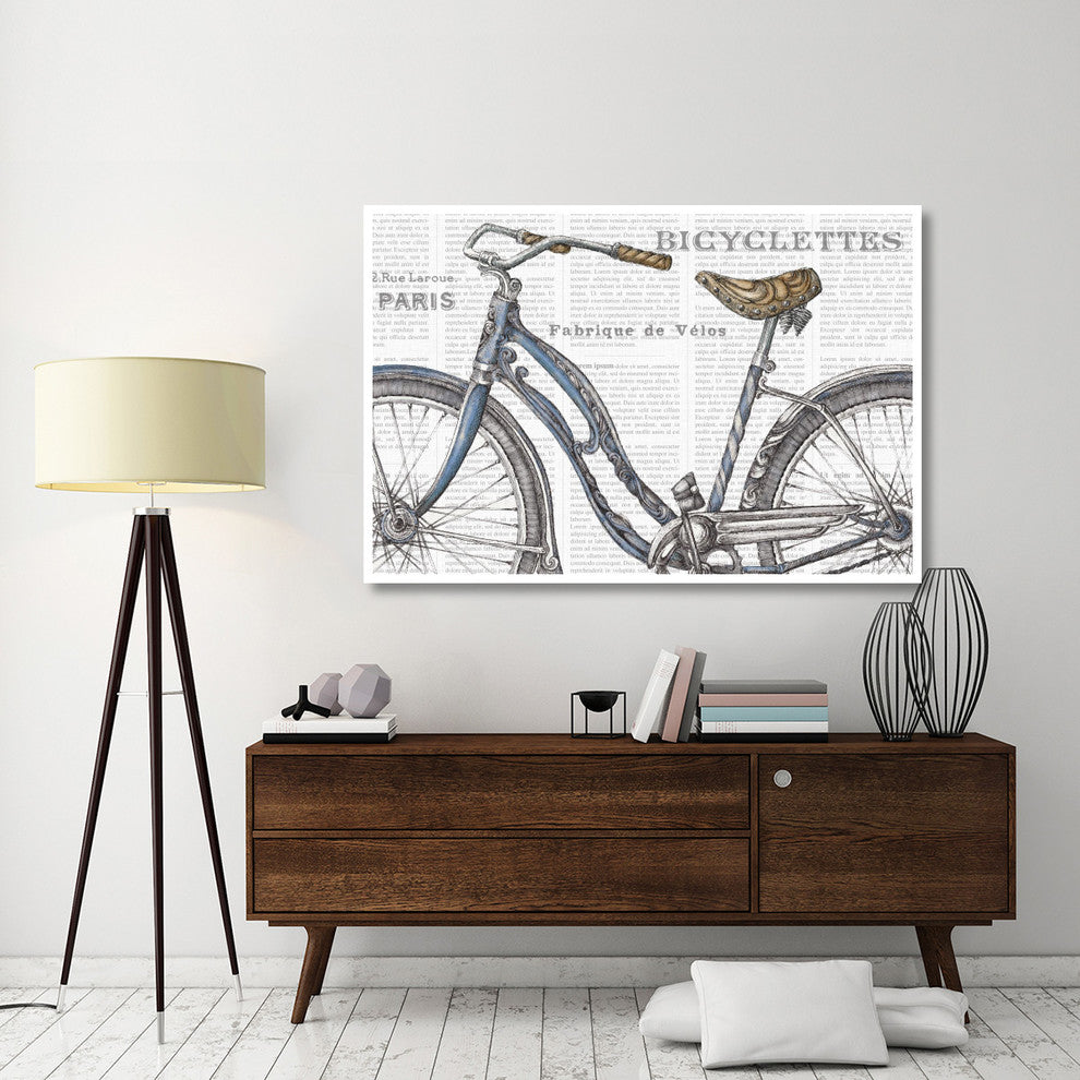 "Bicycles IV" Digital Paper Print by Daphne Brissonnet, 62"x42"