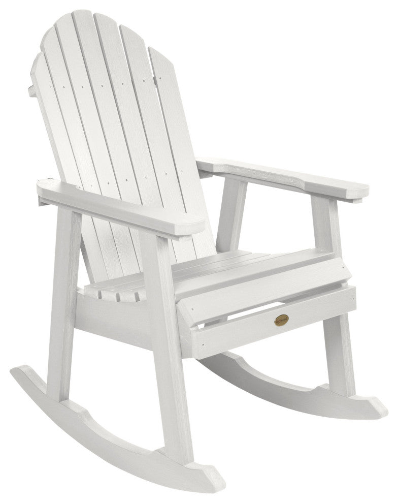 Hamilton Rocking Chair, Weathered Acorn, White