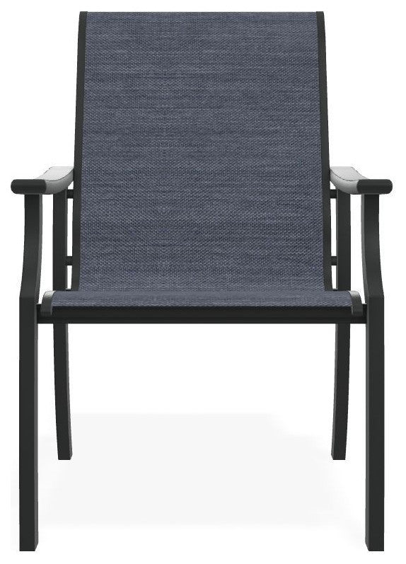 St. Catherine Sling Outdoor Armchair, Augustine Denim/Graphite