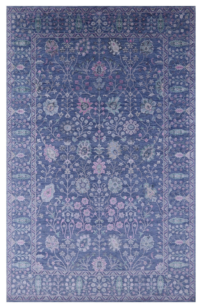 9' 11" X 15' 9" Persian Hand Knotted Wool and Silk Rug Q11887
