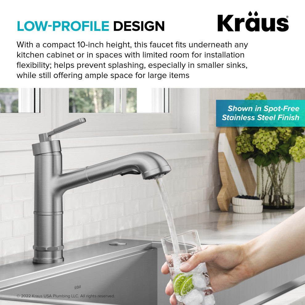 Sellette Pull-Down Kitchen Faucet, Matte Black, Model Kpf-4103mb