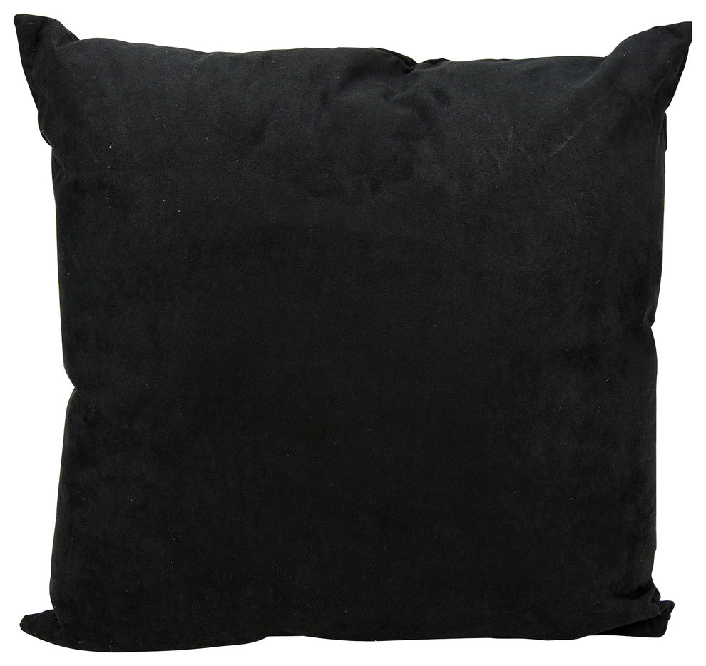Mina Victory Luminescence Rhinestone Skull Pillow, Black, 18"x18"