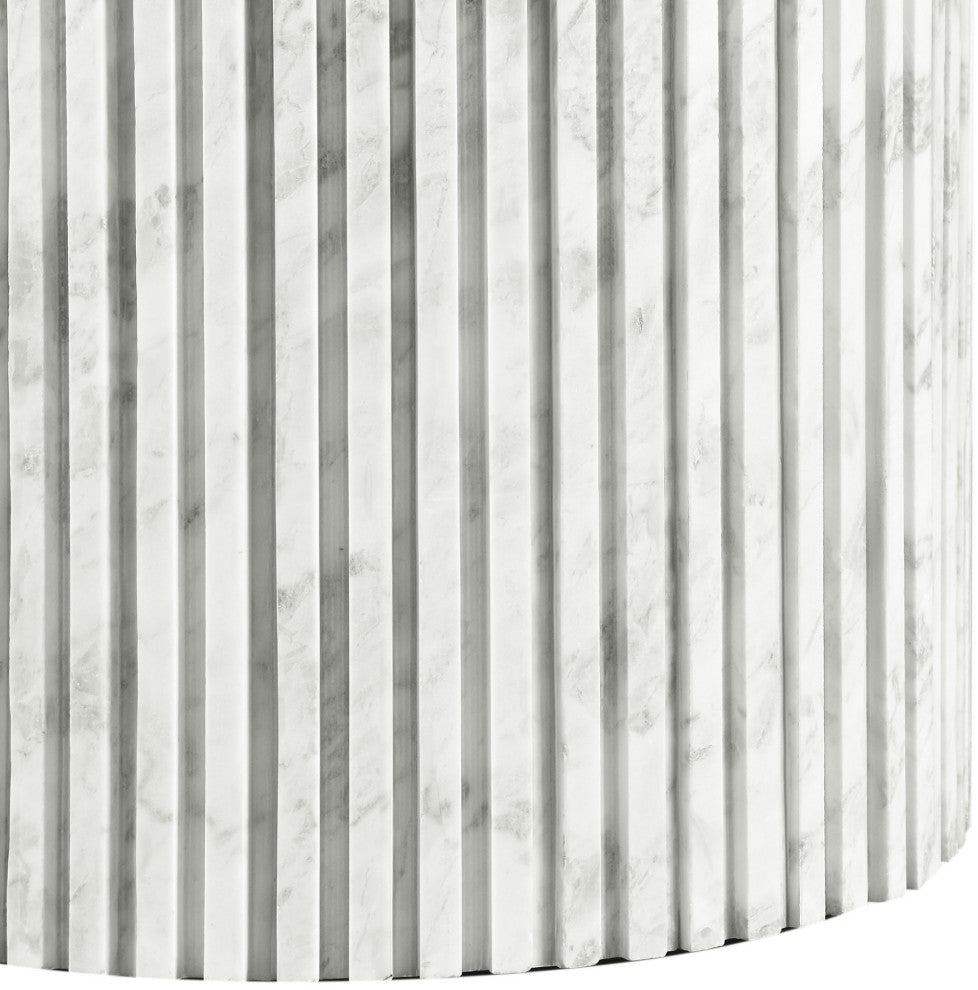 Genoa Marble Coffee Table, White
