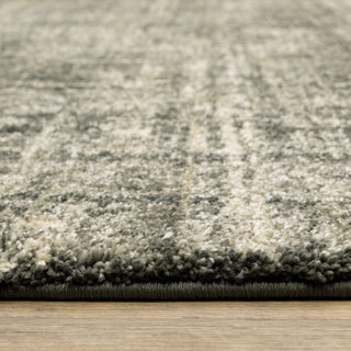 Anson Distressed Abstract Charcoal/Beige Indoor Area Rug, Charcoal, 6'7"x9'6"