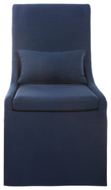 Coley Denim Armless Chair