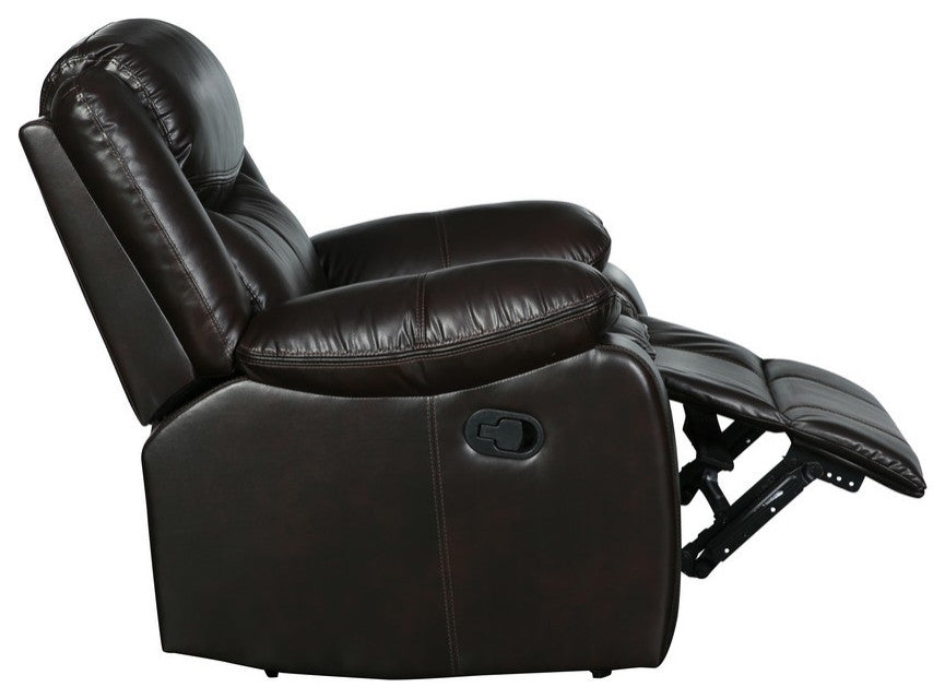 HomeRoots 42" Brown Reclining Chair