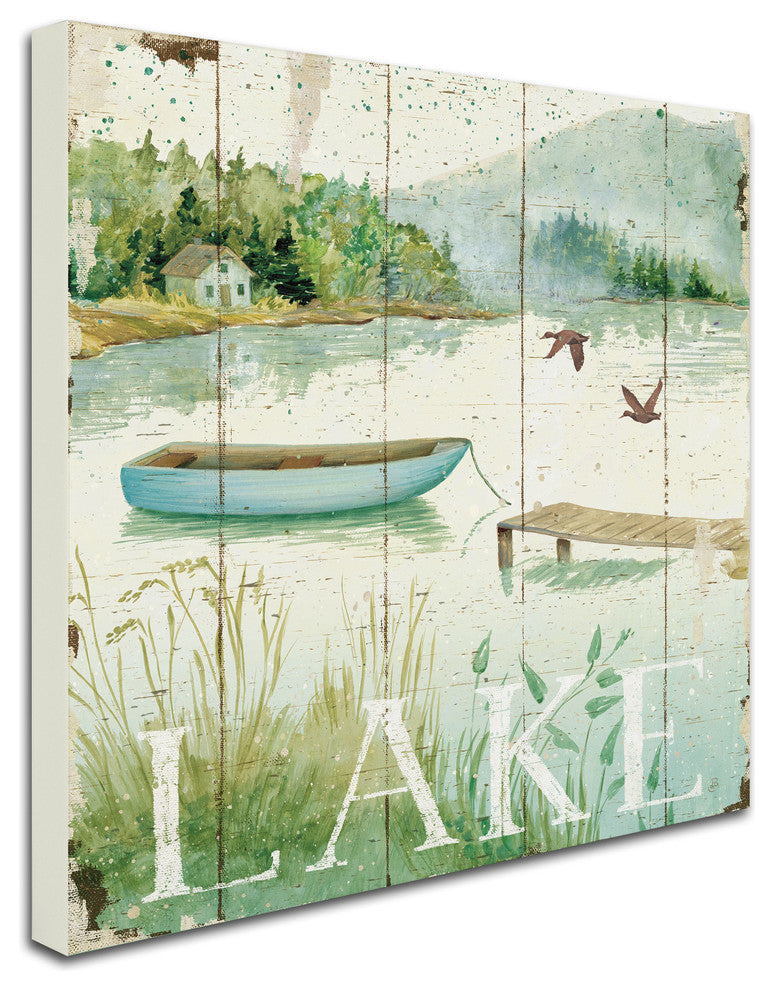 'Lakeside II' Canvas Art by Daphne Brissonnet