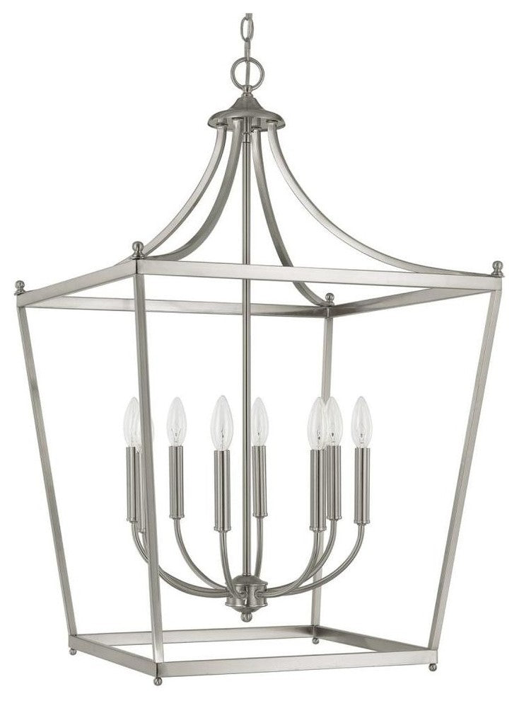 Stanton 8 Light Foyer in Brushed Nickel
