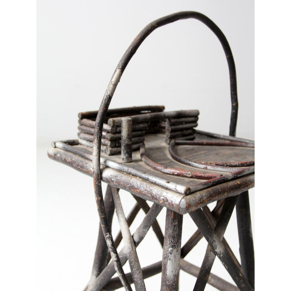 Consigned, Antique Adirondack Accent Table