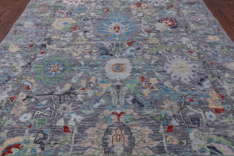 8' 11" X 12' 0" Turkish Oushak Handmade Wool Rug - Q13422