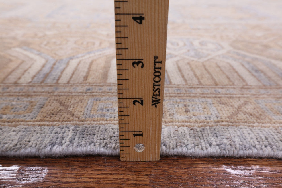 9' 9" X 13' 7" Khotan Hand-Knotted Wool Area Rug Q4277