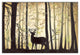 Deer In Ominous Forest 30 x 20 Canvas Wall Art
