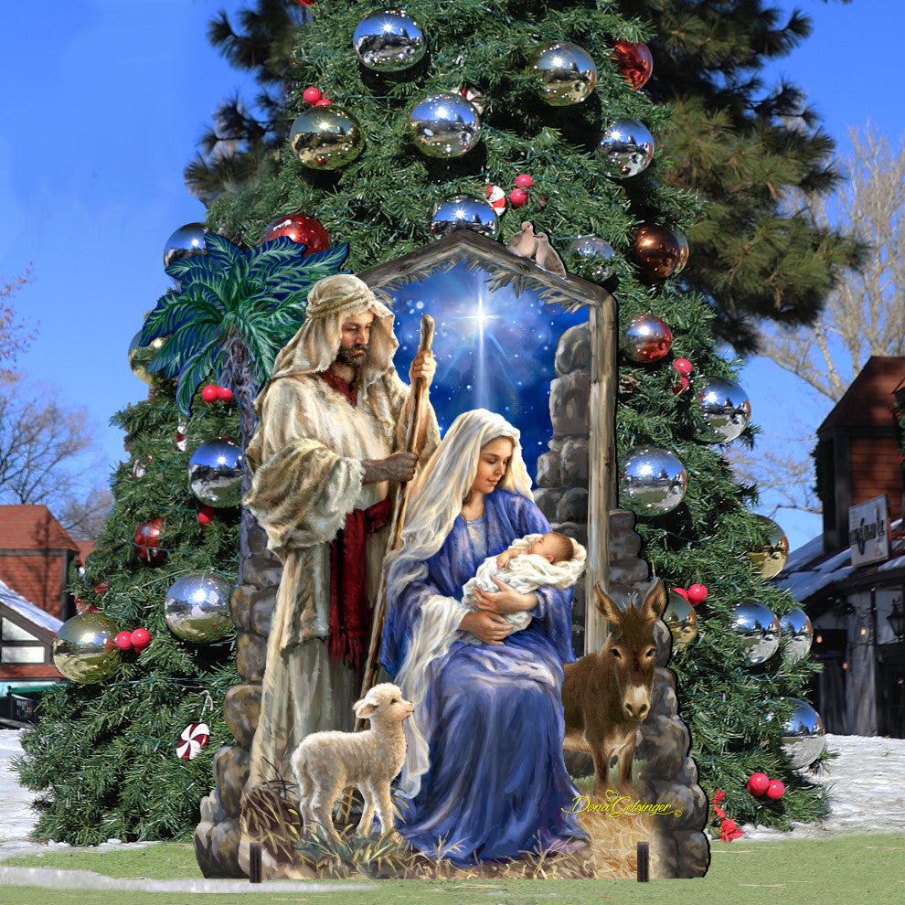 Holly Night Nativity Family Home and Outdoor Decor by Dona Gelsinger