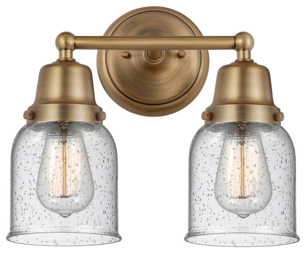 Innovations 623-2W-BB-G54 Bell 2 Light 13" Bath Vanity Light, Brushed Brass