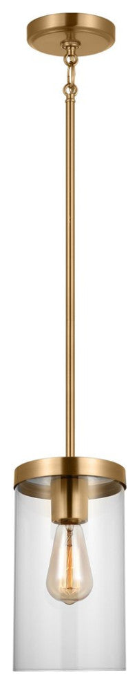 Sea Gull Zire 1-Light Pendant 6590301-848, Satin Brass