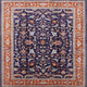 Ahgly Company Indoor Square Mid-Century Modern Area Rugs, 8' Square