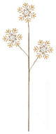 Wood Snowflake Spray, Set of 6