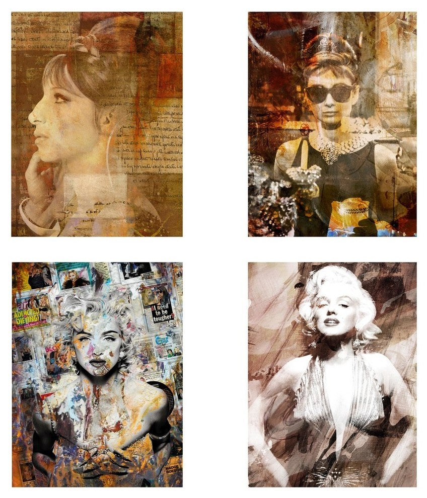 Divas Canvas Wall Art, 4-Piece Set