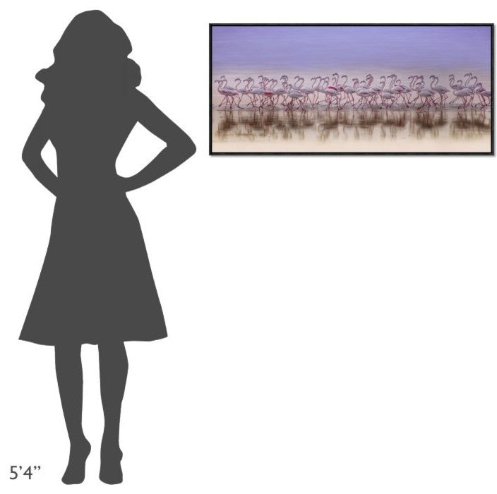 "Comrades In Color" Framed Canvas Giclee by Ahmed Thabet, 41x19"