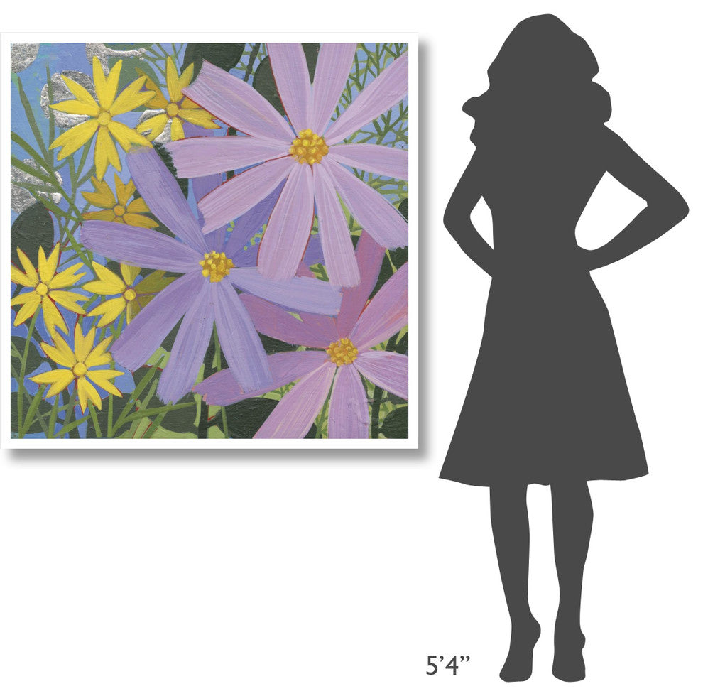 "Summer Garden III" Digital Paper Print by Kathrine Lovell, 42"x42"