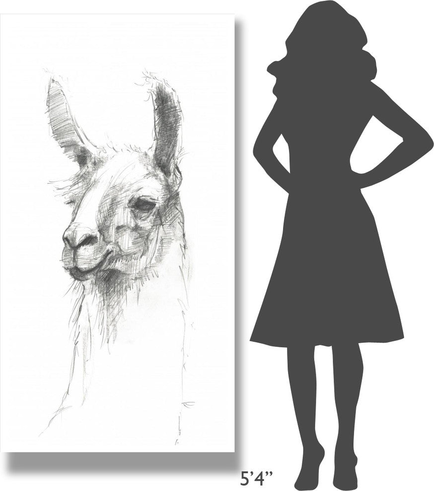 "Bianca Pencil" Digital Paper Print by Avery Tillmon, 32"x62"