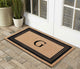 A1HC Natural Coir Monogrammed Entrance Flock Outdoor Durable Doormat 24" X 39",