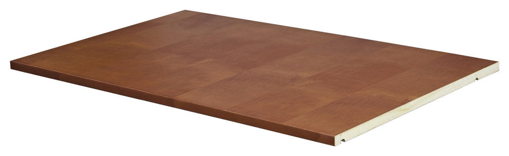 100% Solid Wood Large Shelf for Kyle Wardrobes Only, Mocha