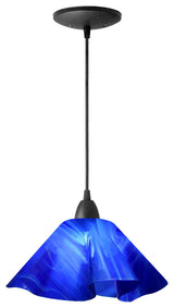 Jezebel Radiance Lily Pendant, Large, Cobalt Blue