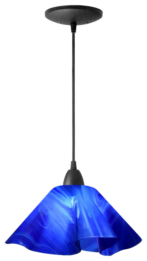 Jezebel Radiance Lily Pendant, Large, Cobalt Blue