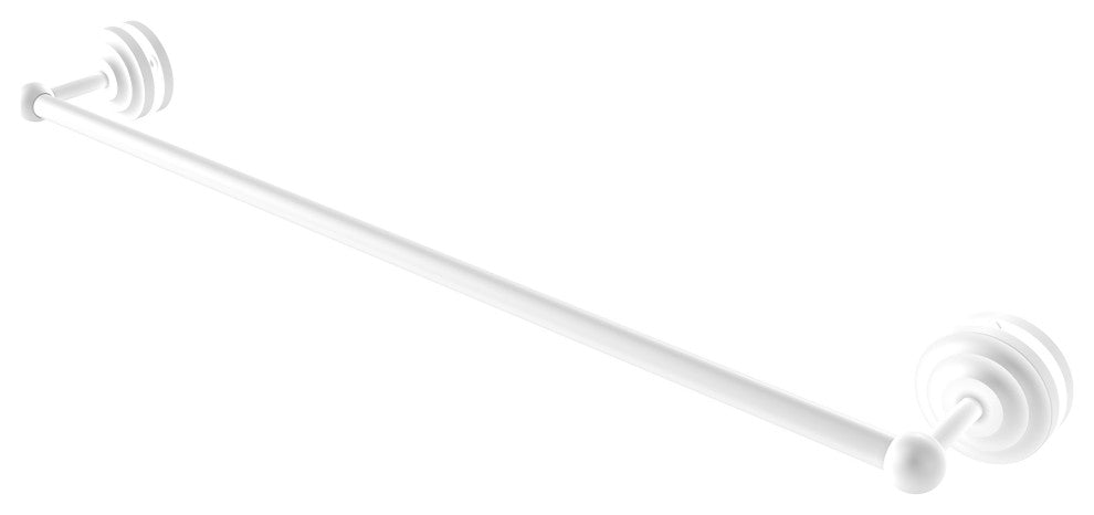 Que New 30" Shower Door Towel Bar, Matte White