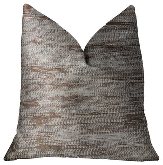 Pretty Oasis Brown Luxury Throw Pillow, 22"x22"