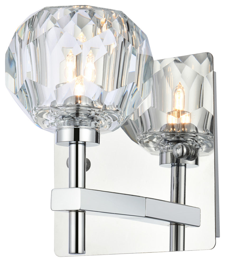 1 Light Wall Sconce, Chrome