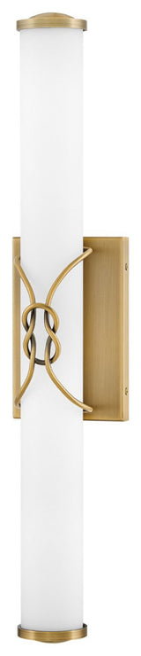 Kitts LED Vanity, Lacquered Brass