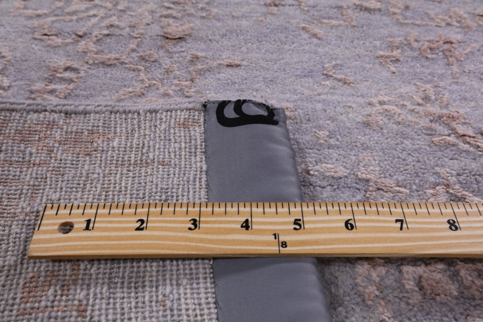 Runner Wool and Silk Persian Hand-Knotted Rug 2' 8" X 9' 11" Q6309