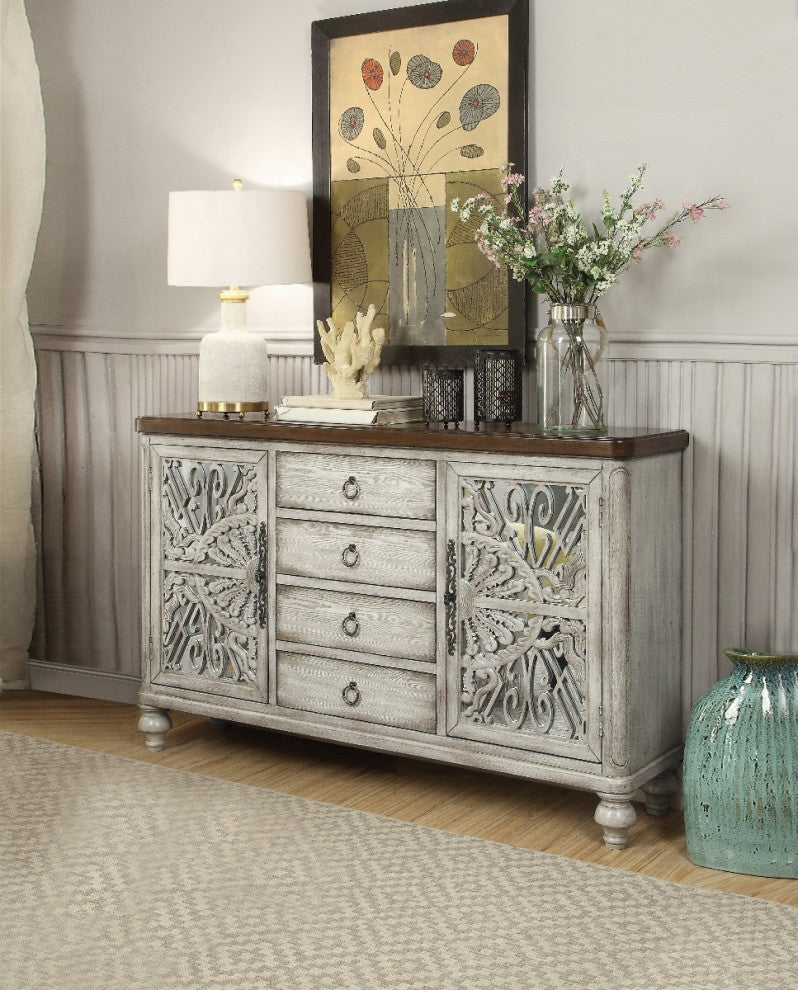 Vermont Console Table, Antique White