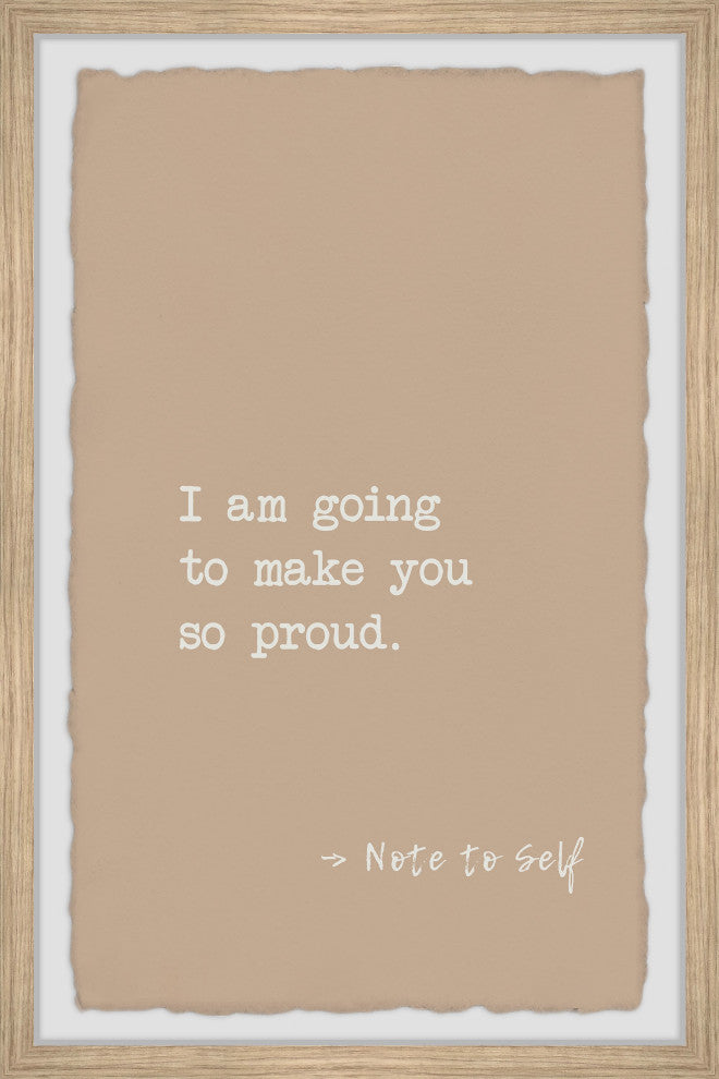 "Make You Proud II" Framed Painting Print, 24x36