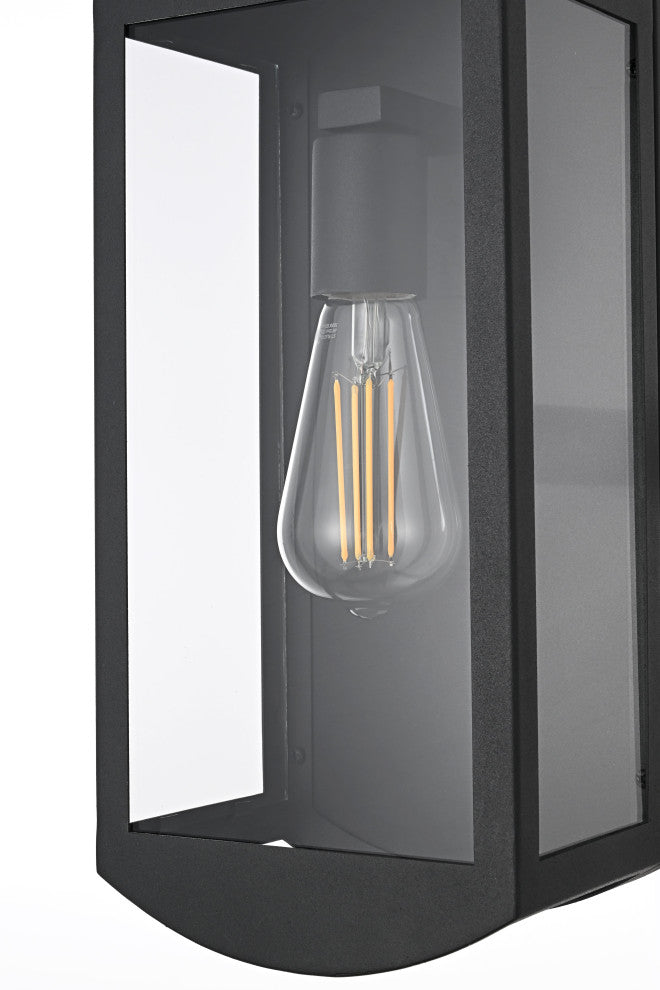 Home Living 6" Outdoor Wall Sconce, Black