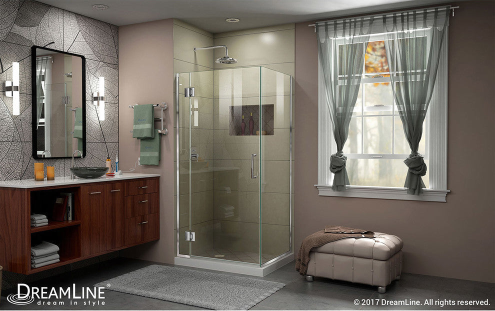 Dreamline Unidoor-X 34-3/8 Wx30"x72" Hinged Shower Enclosure