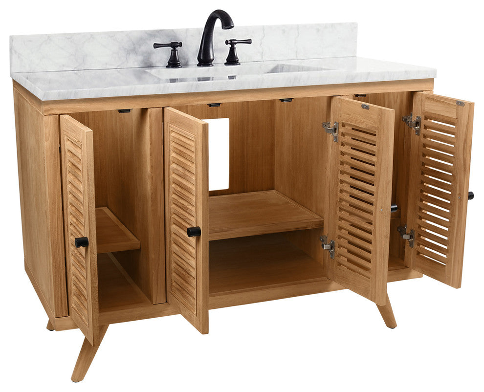 Avanity Harper Vanity Combo, Natural Teak, 48"