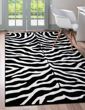 Rug Unique Loom Wildlife Black Rectangular 3' 3 x 5' 3