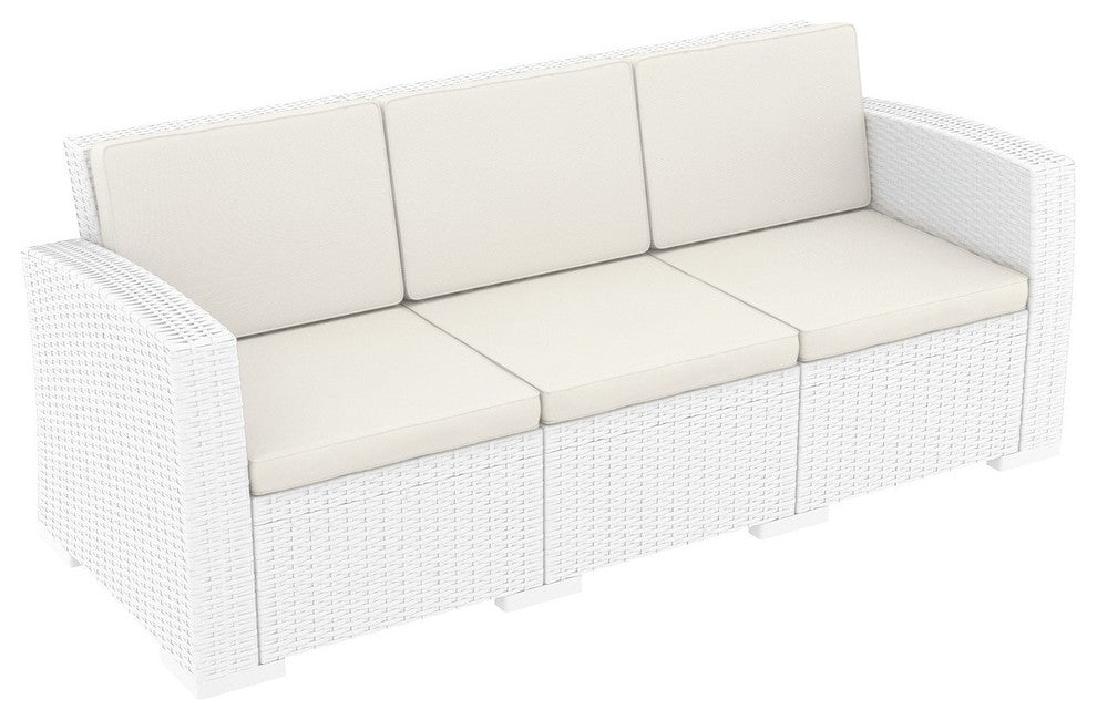Compamia Monaco 4-Piece 5-Person Patio Seating Set, White