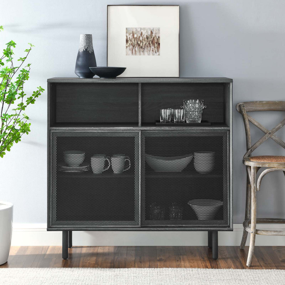 Kurtis 47" Display Cabinet, Charcoal