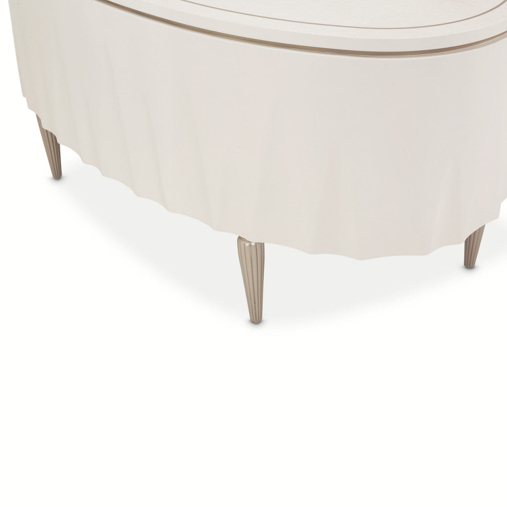 London Place Desk - Creamy Pearl