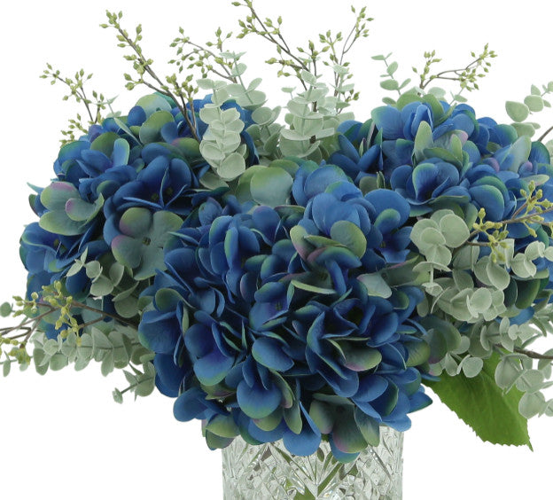 Hydrangea and Eucalyptus