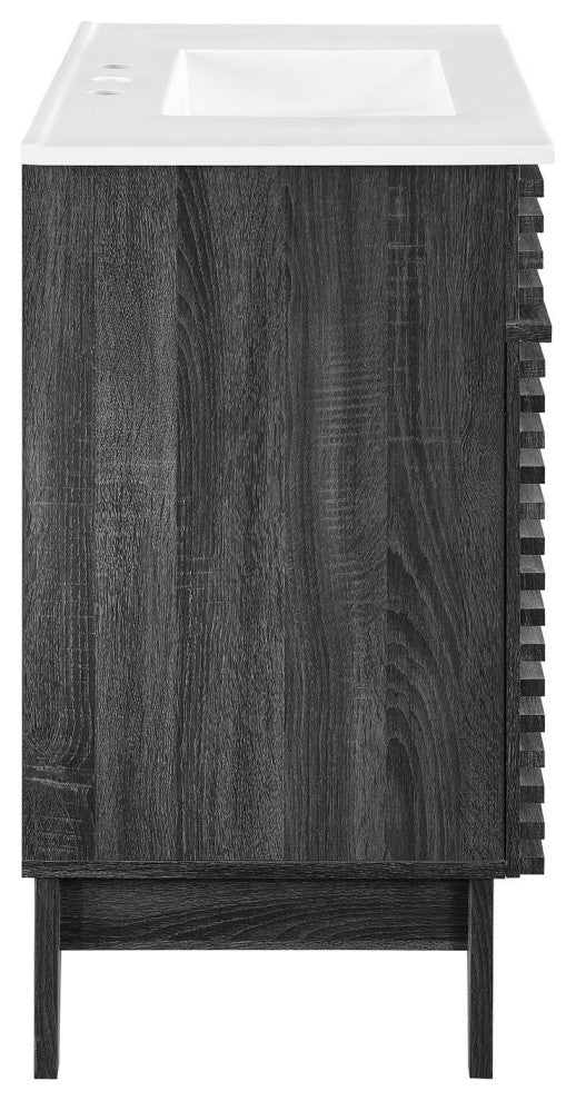Render 36" Bathroom Vanity, Charcoal White